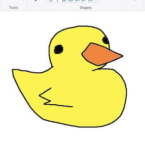"you can use my spotify pfp... no, actually, use this duck i made in ms paint."